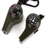 3-in-1 Outdoor Whistle with Compass & Thermometer