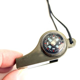 3-in-1 Outdoor Whistle with Compass & Thermometer