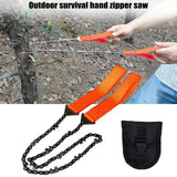 Pocket Chain Saw with Grip Straps | Camping Hand Saw