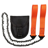 Pocket Chain Saw with Grip Straps | Camping Hand Saw