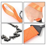 Pocket Chain Saw with Grip Straps | Camping Hand Saw