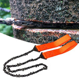 Pocket Chain Saw with Grip Straps | Camping Hand Saw