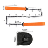 Pocket Chain Saw with Grip Straps | Camping Hand Saw